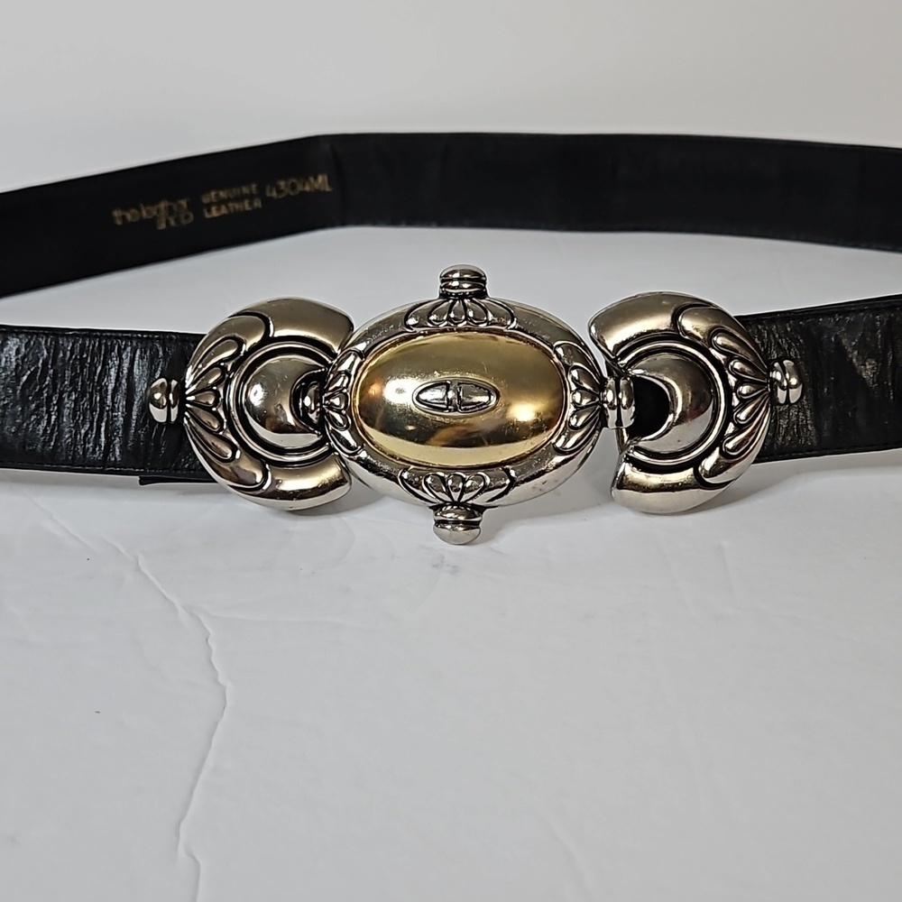 The Leather Shop Belt Black Dame Belt accent Buckle Pre-owned